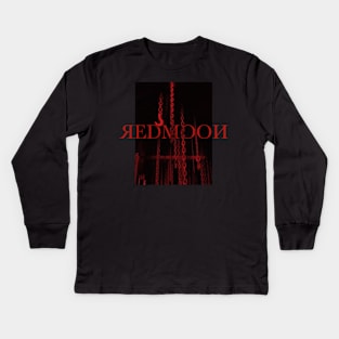 REDMOON IS FEAR Kids Long Sleeve T-Shirt